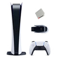 Sony Playstation 5 Digital Version Console (Japan Import) with 1080p HD Camera and Microfiber Cloth
