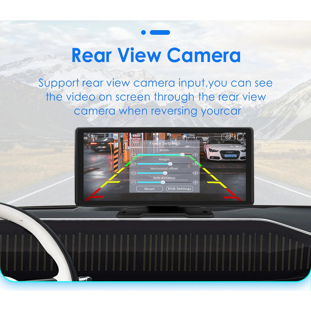 Android Auto Wireless Apple Carplay 360° Adjustable 10.26 Inch Touchscreen Car Radio Stereo Head Unit Bluetooth GPS Navigation Player With Backup Camera