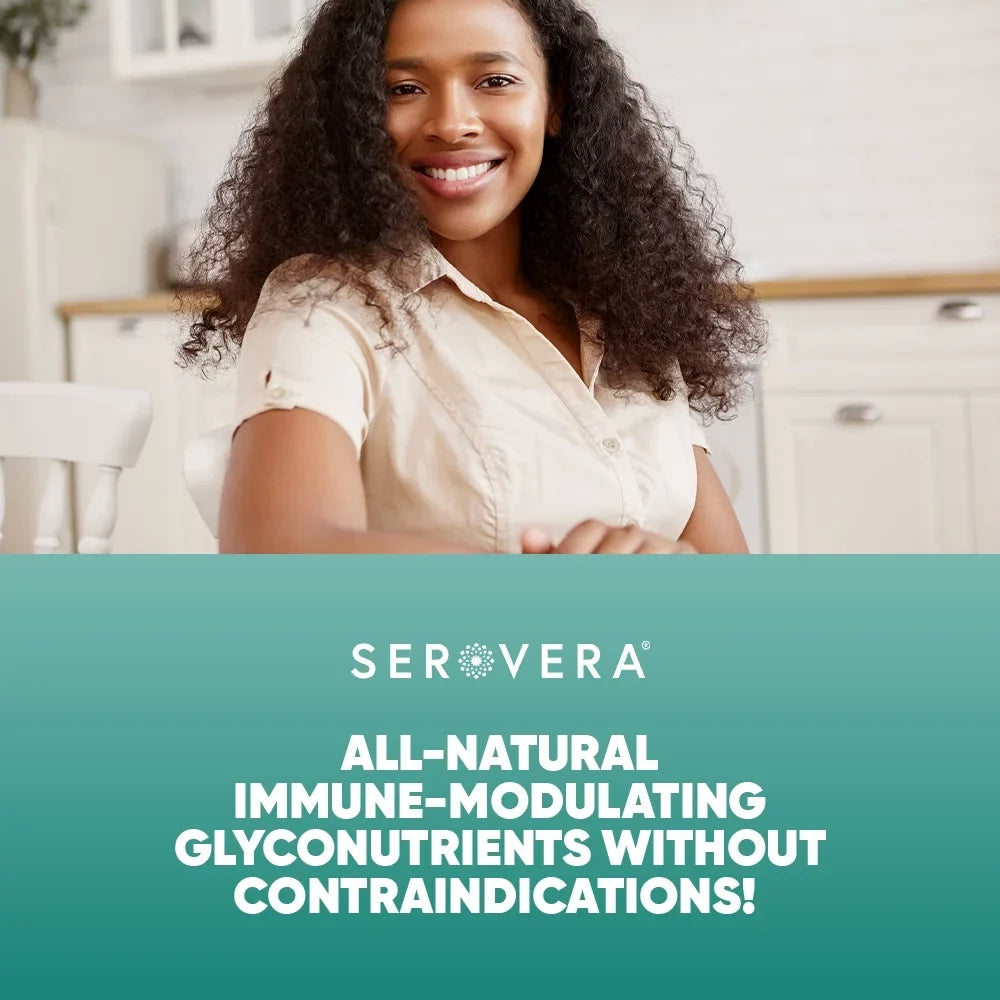 Serovera AMP 500-Immune Support Supplement for Colon Health-Immune System Modulator with L-Glutamine-270 Veggie Caps-Gluten Free- Up to 3 Months Supply