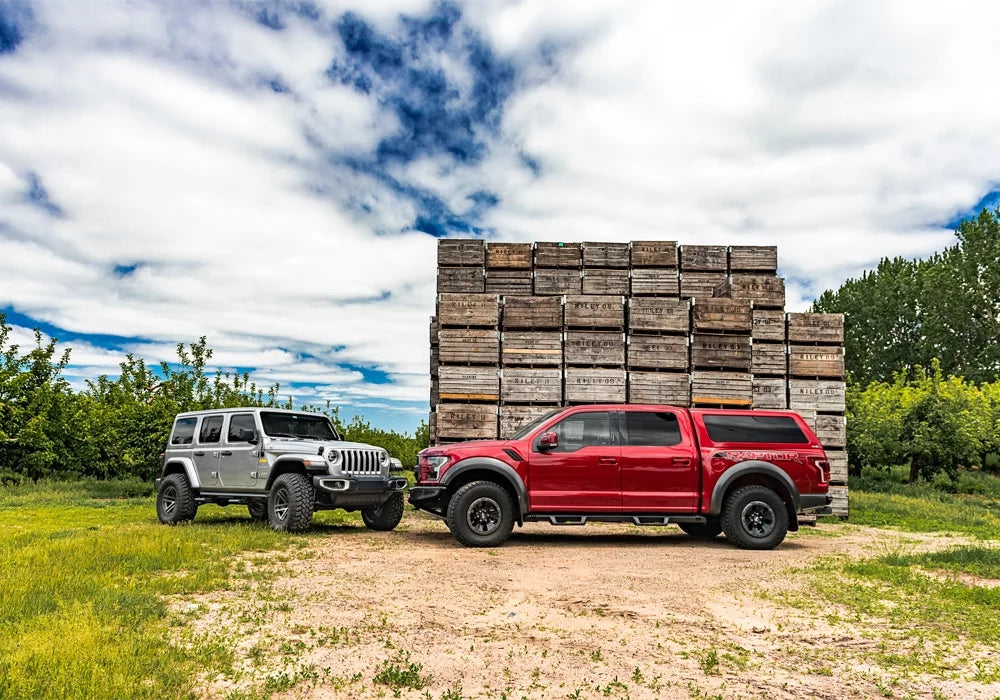 N-Fab by RealTruck Epyx Steps | Textured Black, Cab Length | Exf19Cc-Tx | Compatible with 2019-2020 Ford Ranger Crew Cab All Beds, SRW Gas